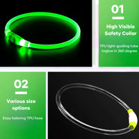 PawPeak™ NightGuard — Rechargeable LED Safety Collar