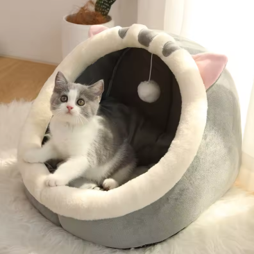 PawPeak™ Cloud Cave — Luxury Calming Bed for Cats & Small Dogs
